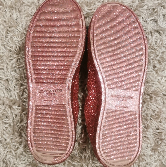 Saint Laurent Pink Glitter Andy Sneakers - Picture 4 of 6